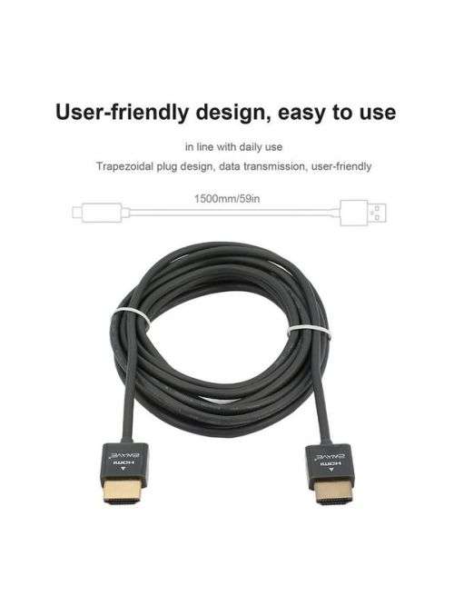 1500MM HDMI HIGH SPEED BRAIDED CONNECTOR CABLE