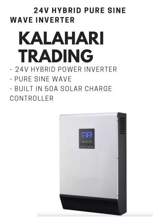 3.5KVA / 3500VA 24V Pure Sinewave Hybrid Inverter ,Built In 50a Solar Charge Controler & AC Charger