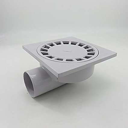 Floor Drain Trap with Removable Cover,Stainless Steel Shower Drain with Drainage Guards,100mmX100mm