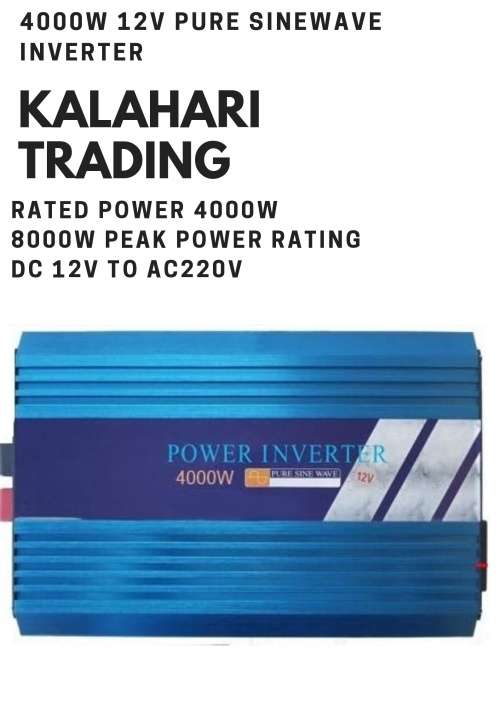 4000va/4kva / 12v Pure Sinewave Inverter-High Surge Power-DC12V TO AC 220V-Affordable Quality !