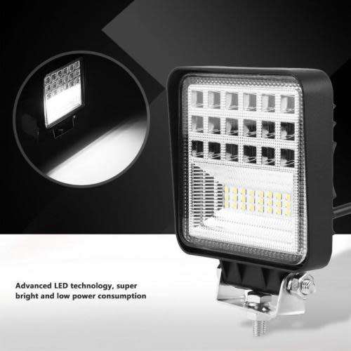 Spot Light For Truck-Car-Ldv-Quad-Offroad 125W 6500K Super Bright Square Advanced Technology LED`s