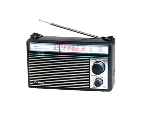 Portable Indoor/Outdoor Radio-FM/AM/SW-Telescopic Antenna-220V and DC Battery powered