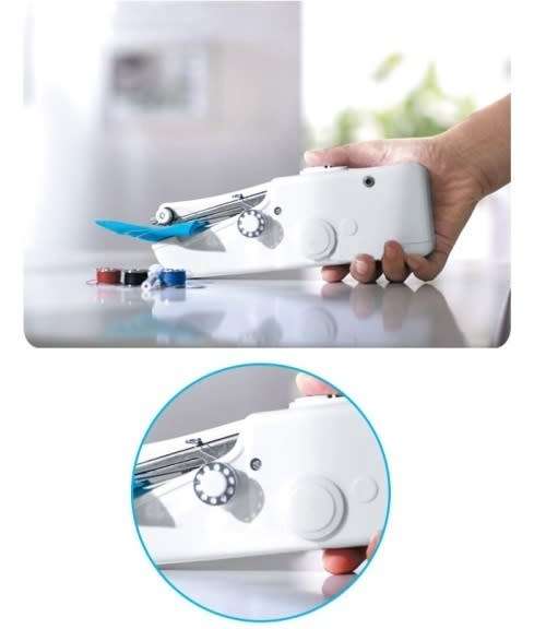 PORTABLE HANDHELD SEWING MACHINE...LIGHTWEIGHT...4 X AA BATTERIES INCLUDEDSEW ON THE GO!