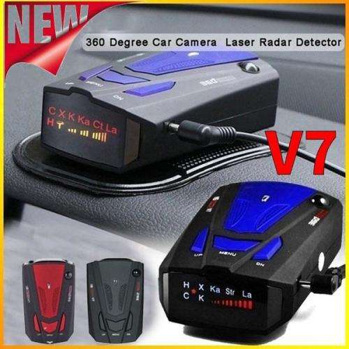 Radar and Laser Detectors - 360 Car Camera Blue V7 Testing System Cobra 16 Band 360 Laser Radar