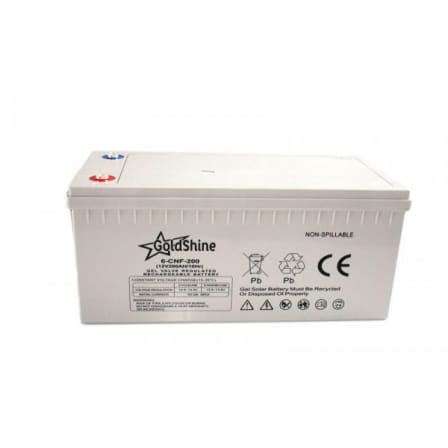 200ah 12v - DEEP CYCLE GS GEL-Valve Regulated Sealed Battery - Real Quality - Ideal for solar use !