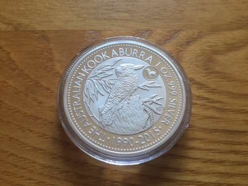 1990-2015 Australia Kookaburra Silver Dollar