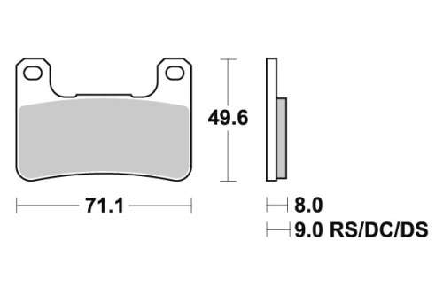SBS806HS sintered front brake pads Suzuki motorcycles