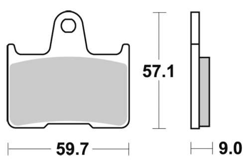 SBS765LS sintered rear brake pads Suzuki motorcycles