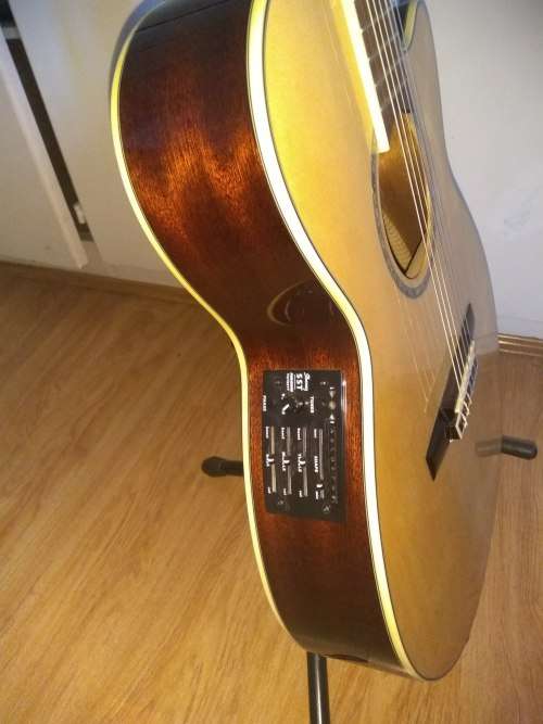 Ibanez AEG10N acoustic electric nylon string guitar, in hard Ibanez foam case