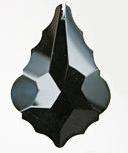 Crystal Pendluque Black 50mm Pendant