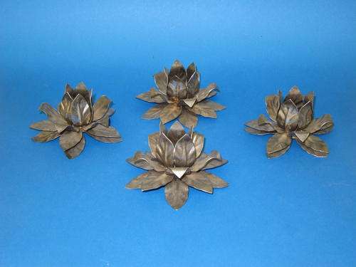 4 x Metal Candle Holders