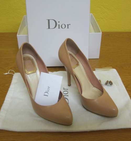 Genuine Christian Dior Shoes, Worn Once, Paid R10 000 in Paris. Nude Color, South African Size 5