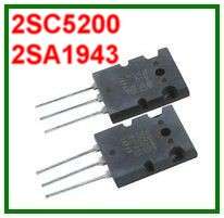 2SC5200 + 2SA1943 (1 Pair) - Toshiba - Hi-Fi Audio Output Transistors