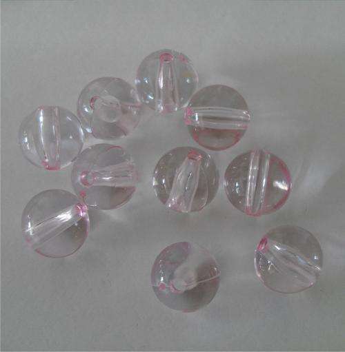 10mm Light Pink Acrylic Beads x 10's