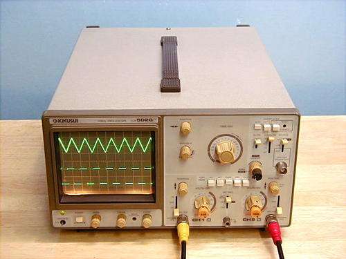 The Kikusui COS5020 used Analog Oscilloscopes  20 MHz.