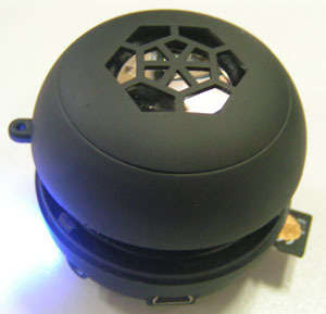 Mini Hamburger Speaker - Black TF card Slot