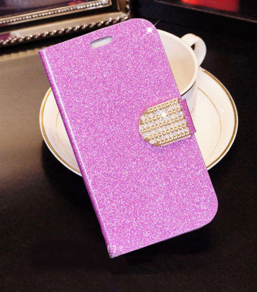 Local Stock - Glitter Shiny Cellphone Case For Samsung Galaxy S3 Mini I8190 - Light Purple