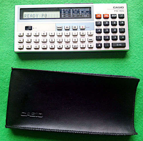 Rare Collectible: Casio PB-100 Personal Computer (Vintage 1982/3) & Pouch