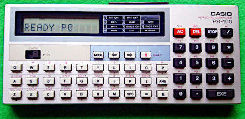 Rare Collectible: Casio PB-100 Personal Computer (Vintage 1982/3) & Pouch