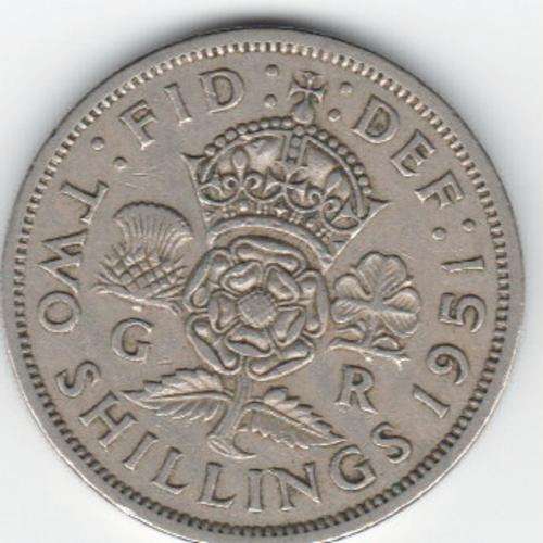 1951 Two Shillings (UK)