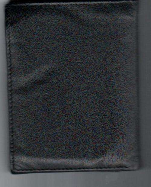 Leather wallet (black)