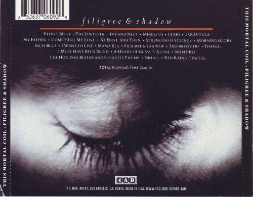 THIS MORTAL COIL - Filigree & shadow (NEW CDS ADDED, ALL ON AUCTION)