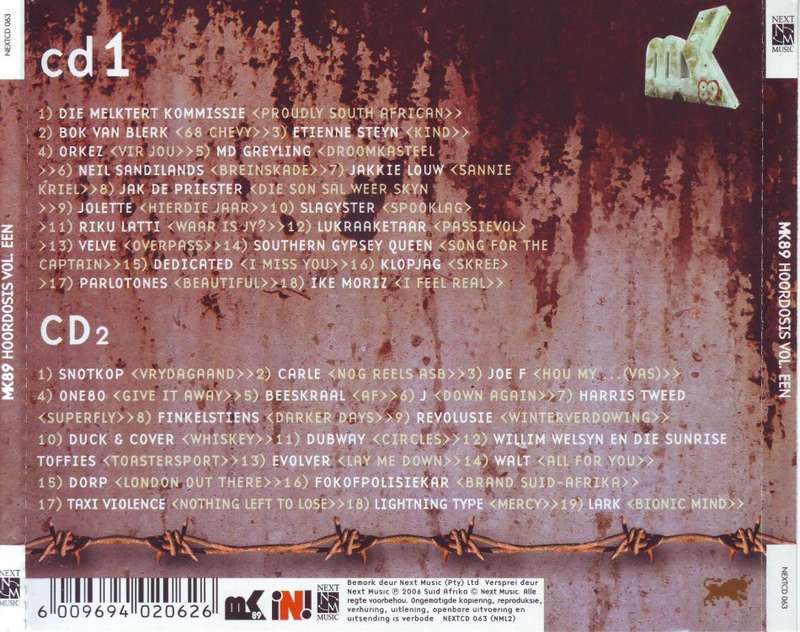 MK 89 HOORDOSIS VOL. 1 - Compilation (double CD) NEXTCD 063  (FREE BULK SHIPPING)