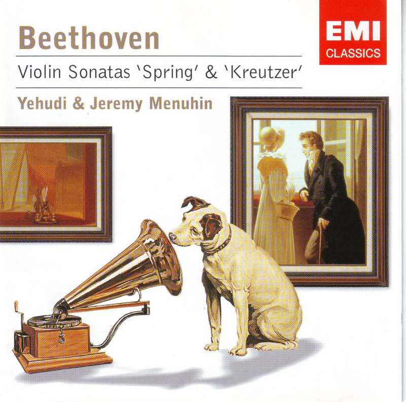 BEETHOVEN - Violin sonatas (Yehudi & Jeremy Menuhin) 7243 5 87000 2 2 NM