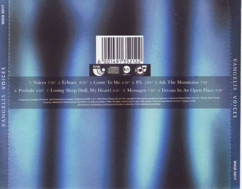 VANGELIS -  Voices (CD) WICD 5217 NM