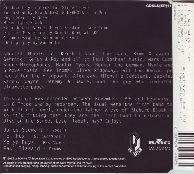 THE USUAL - Six songs from the inside CDSLS (CD,EP) 111 NM-