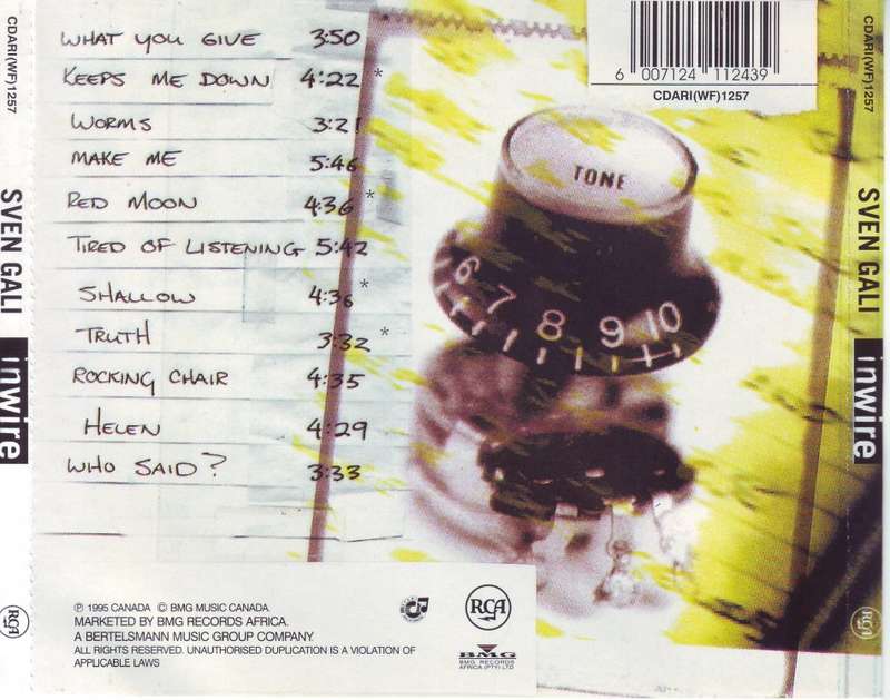 SVEN GALI - Inwire (CD, booklet a bit scuffed) CDARI (WF) 1257 NM-