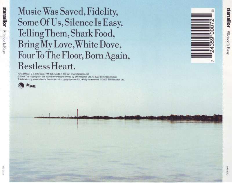 STARSAILOR - Silence is easy (CD) 7243 590007 2 5 NM