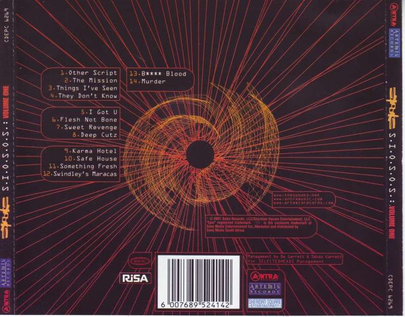 SPOOKS - S.I.O.S.O.S. volume one (CD) CDEPC 6269 NM-