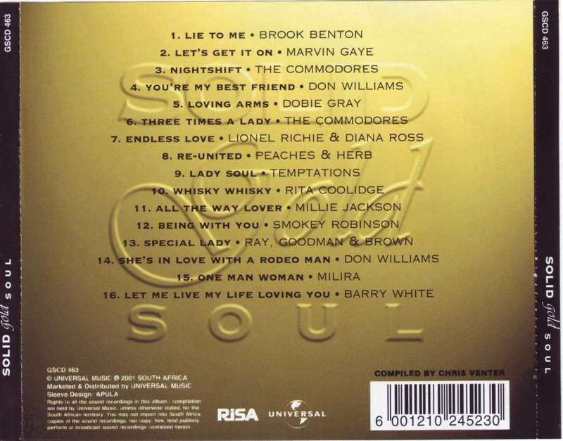 SOLID GOLD SOUL - Compilation GSCD 463 (FREE BULK SHIPPING)