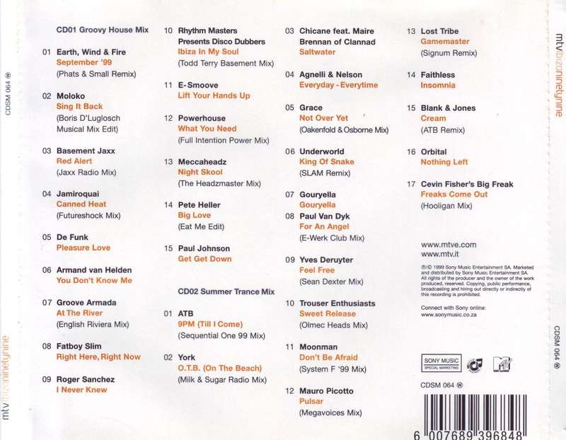MTV IBIZA 99 -  Compilation (double CD) CDSM 064 W EX (FREE BULK SHIPPING)