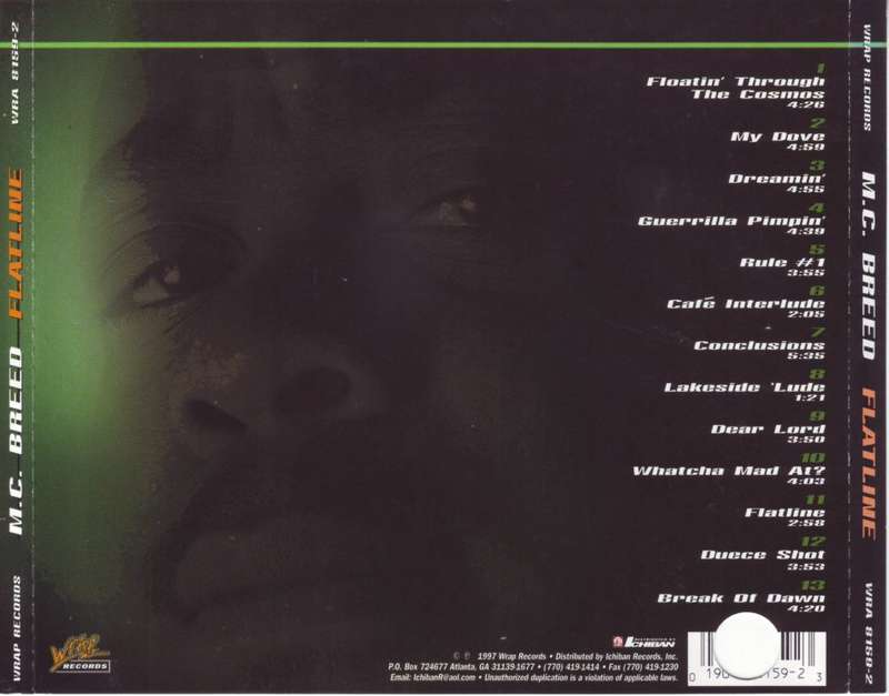 MC BREED - Flatline (CD) WRA 8159-2 EX
