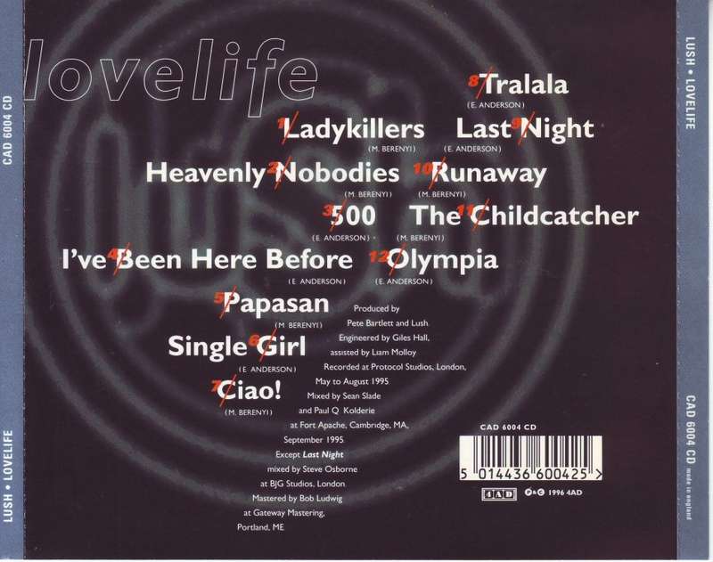 LUSH -  Lovelife (CD) CAD 6004 CD NM