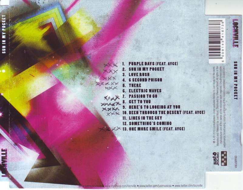 LOCNVILLE - Sun in my pocket (CD) CDJUST 351 NM-  (R25 SALE)