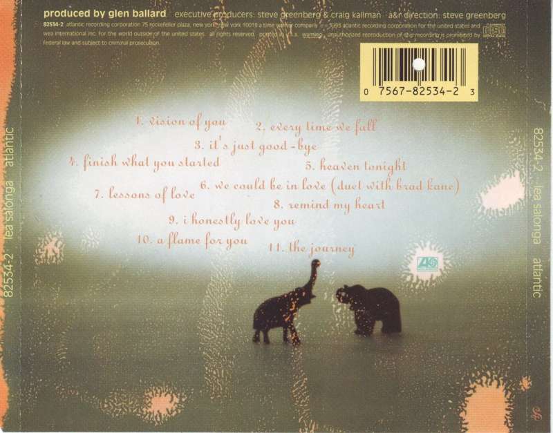 LEA  SALONGA - Lea Salonga (CD) 82534-2 NM-