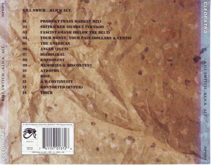 KILLSWITCH...KLICK - Alt. (CD) CLP 0137-2 NM