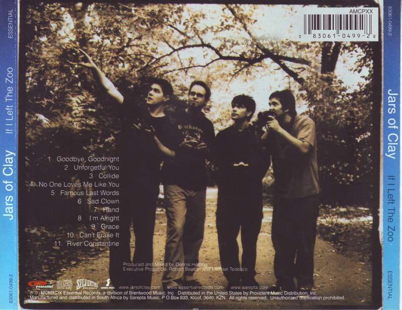 JARS OF CLAY - If I Left the Zoo (CD) 83061-0499-2 NM