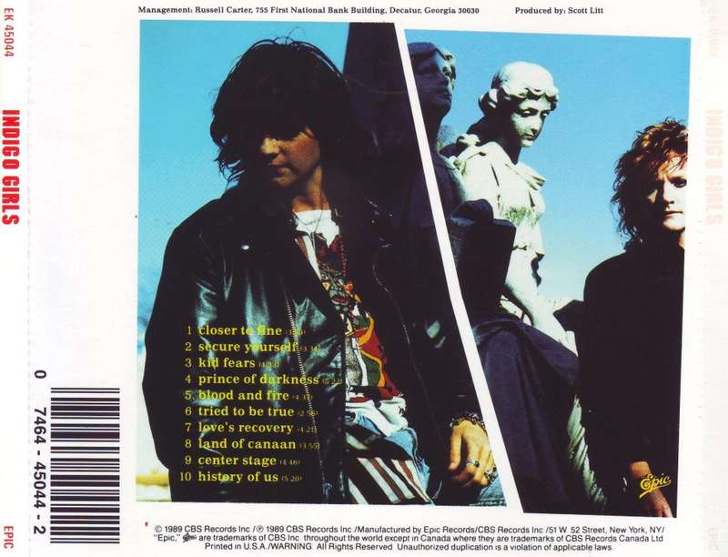 INDIGO GIRLS - Indigo girls (CD) EK 45044 NM