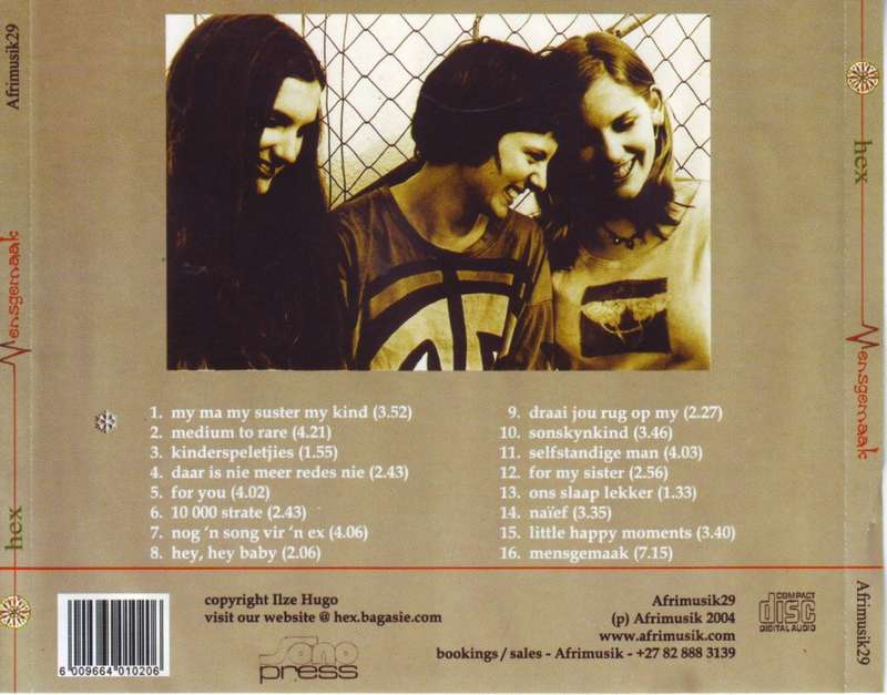 HEX - Mensgemaak (CD) (Afrimusik29) EX (R25 SALE)