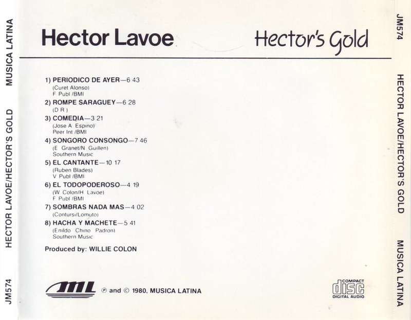 HECTOR LAVOE - Hector`s gold (CD) JM 574 (Musica Latina) NM-