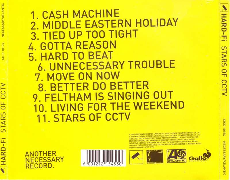 HARD-FI - Stars of cctv (CD) ATCD 10194 NM (FREE BULK SHIPPING)