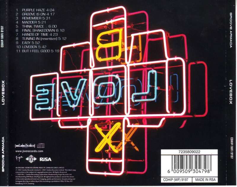 GROOVE ARMADA - Lovebox (CD) CDHIP (WF) 9197 NM