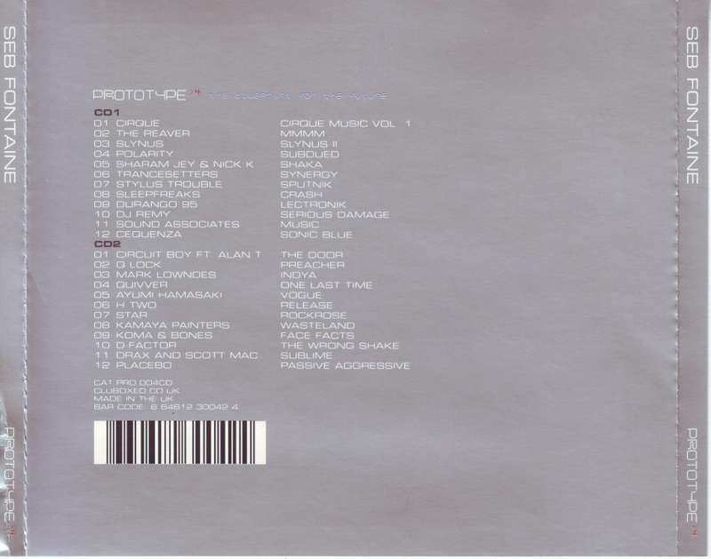 GLOBAL UNDERGROUND - Seb Fontaine prototype 4 (2 CD) PRO 004CD 6 64612 30042 4 NM-