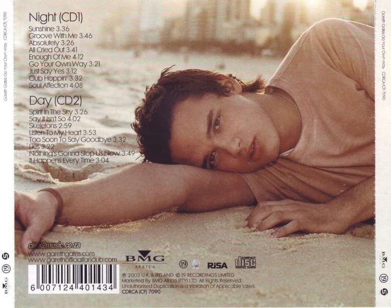 GARETH GATES -  Go your own way (double CD) CDRCA (CF) 7090 EX (R25 SALE)