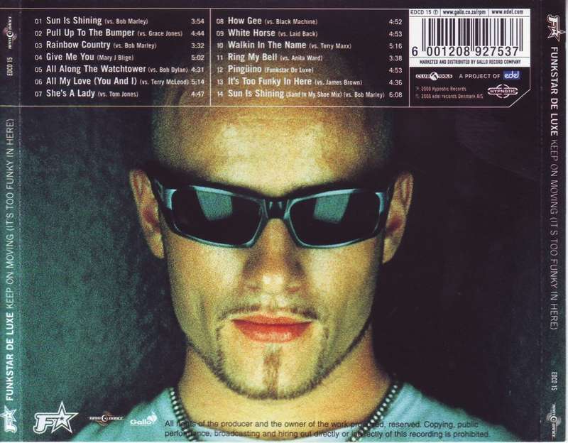 FUNKSTAR DE LUXE - Keep on moving (it`s too funky in here) (CD) EDCD 15 T NM