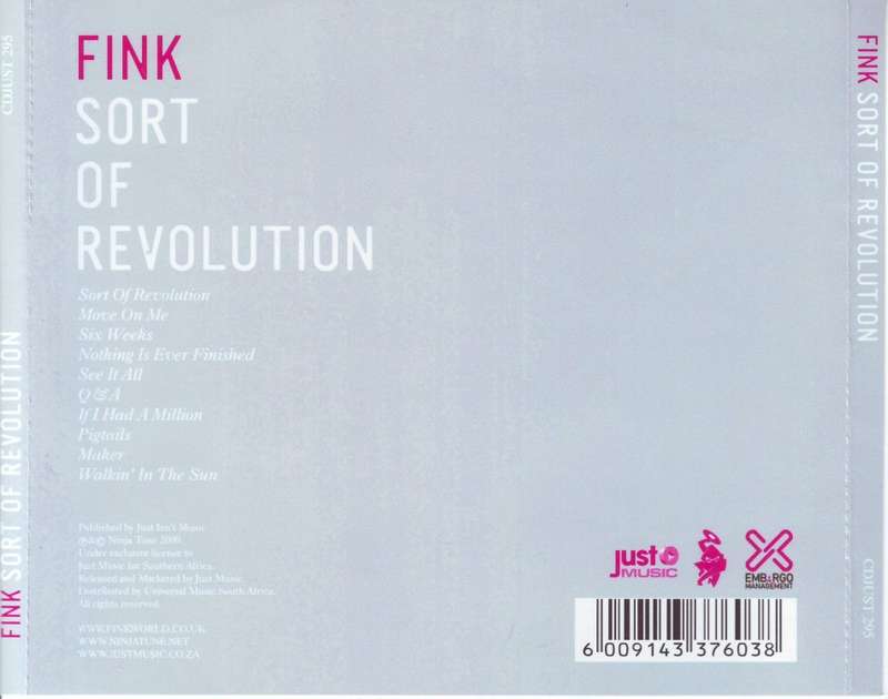 FINK - Sort of revolution (CD,promo) NM CDJUST 295